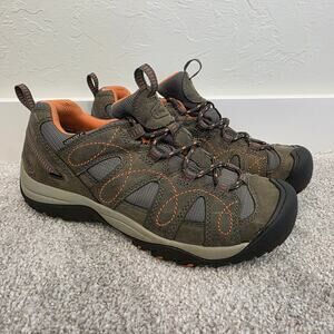 KEEN Hiking Shoes Women’s 8 Brown Orange Trail Outdoor Sneakers Durable Comfort